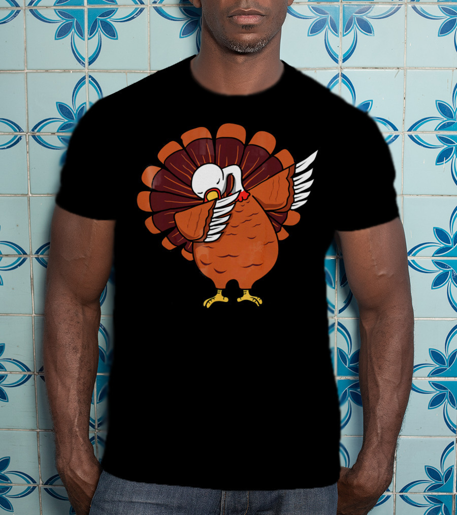 Dabbing Turkey Thanksgiving Dab Dance T-Shirt