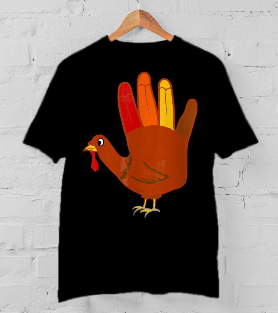 Thanksgiving Handprint Turkey T-Shirt