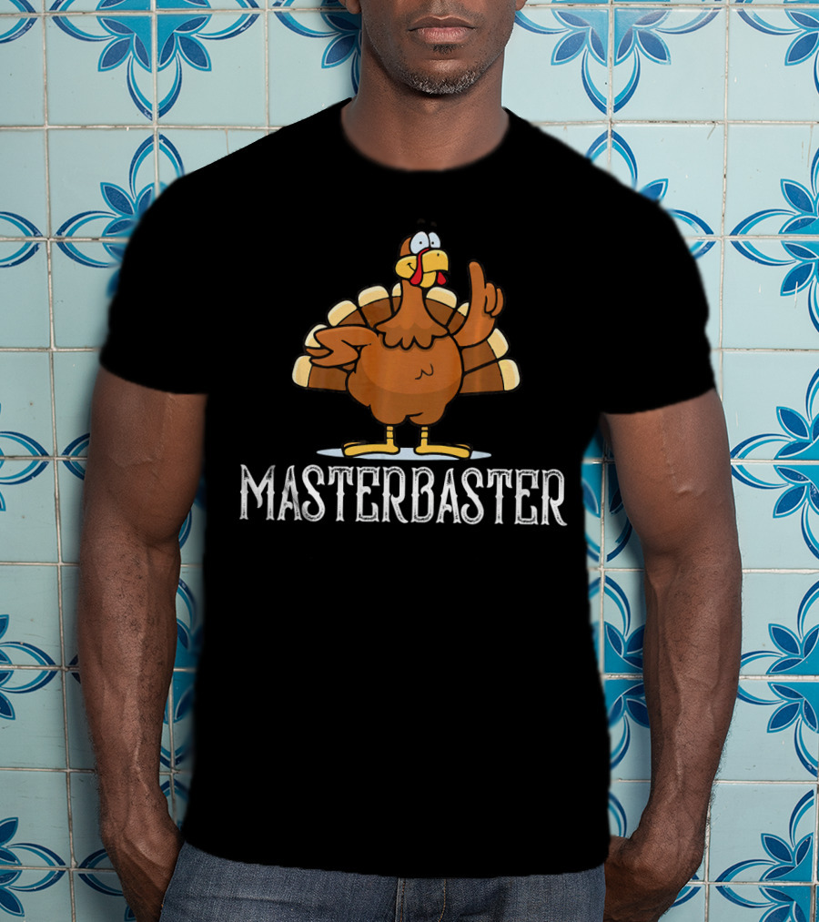 Masterbaster Turkey Cartoon Image T-Shirt