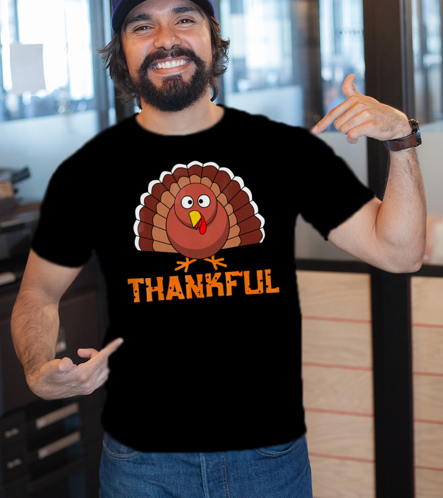 Thankful Turkey Thanksgiving T-Shirt