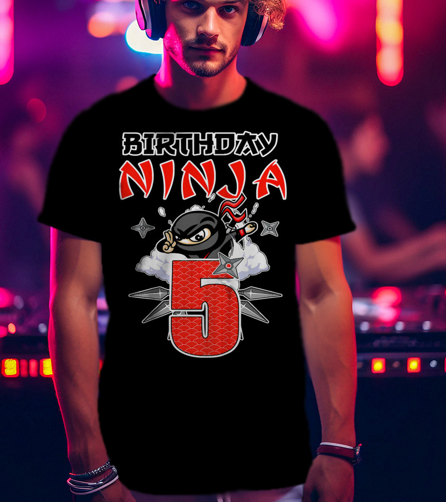 Birthday Ninja 5th T-Shirt