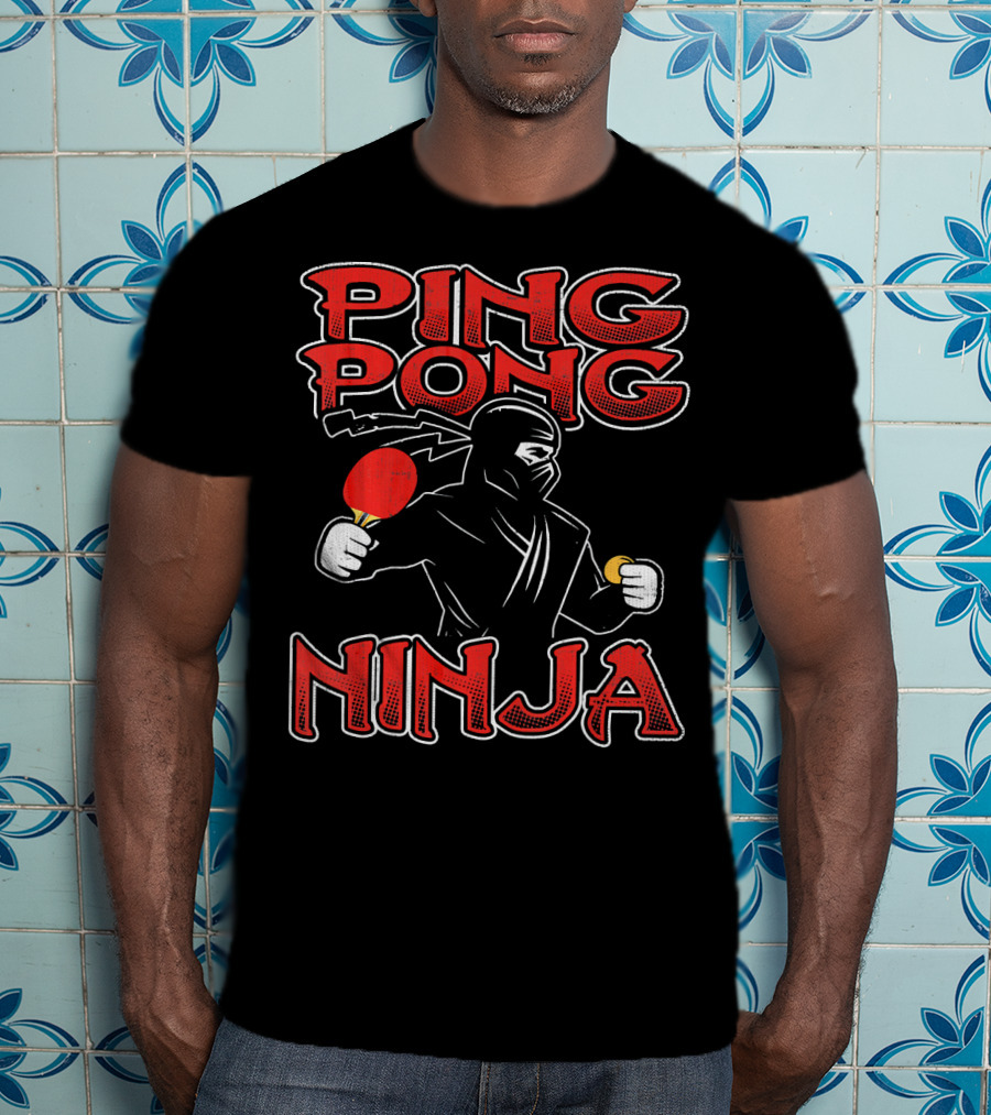 Ping Pong Ninja Funny Ping Pong T-Shirt
