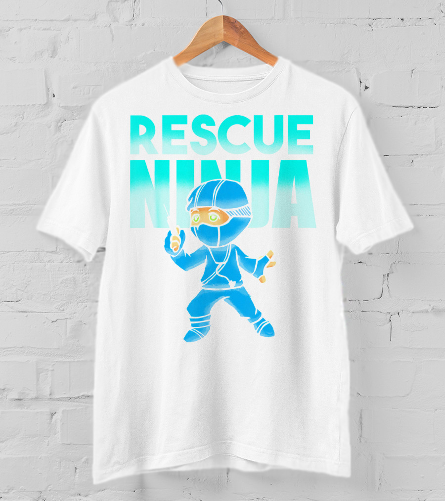 Rescue Ninja Nurses Nursing Day Men Pediatric Hero T-Shirt