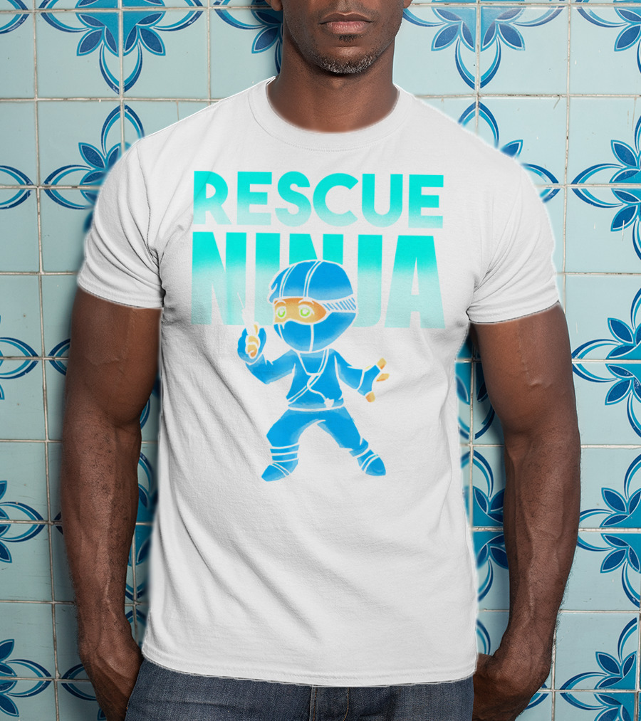 Rescue Ninja Nurses Nursing Day Men Pediatric Hero T-Shirt