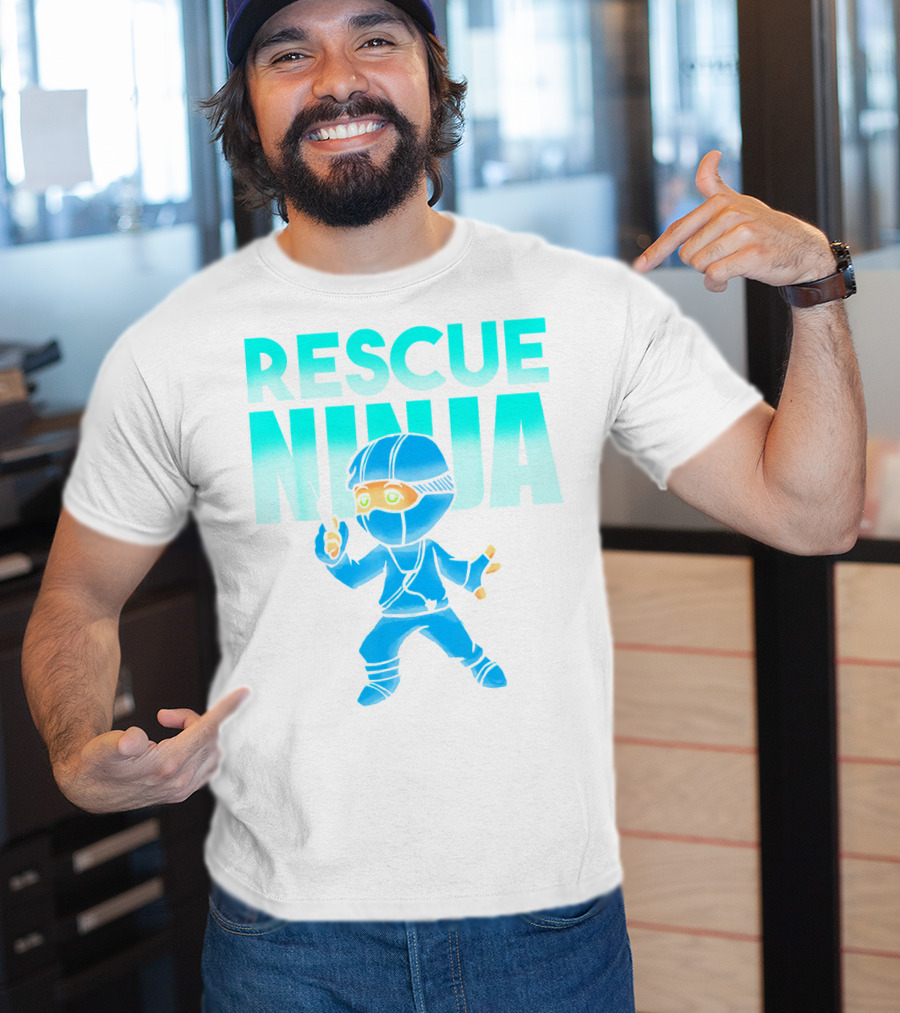 Rescue Ninja Nurses Nursing Day Men Pediatric Hero T-Shirt
