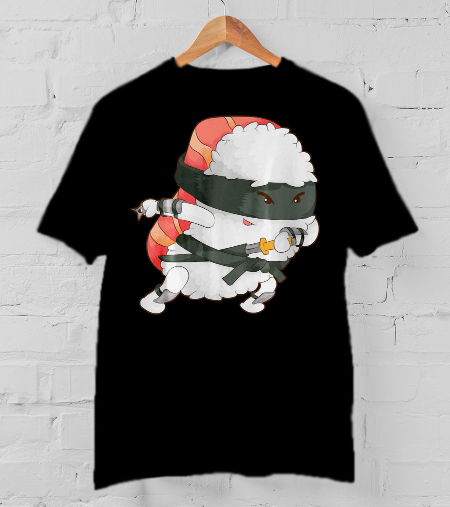 Funny Cute Sushi Ninja Maki Lover Japan T-Shirt