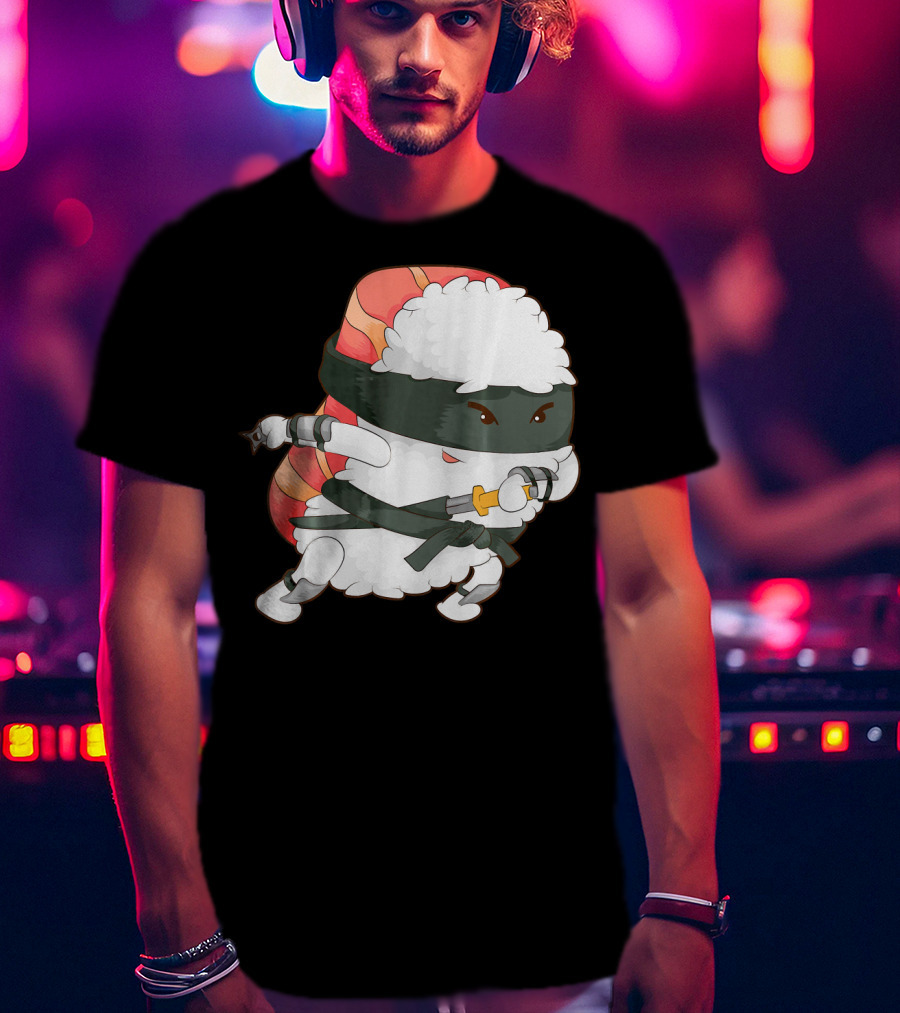 Funny Cute Sushi Ninja Maki Lover Japan T-Shirt
