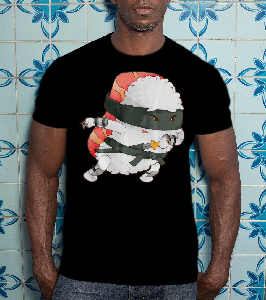 Funny Cute Sushi Ninja Maki Lover Japan T-Shirt