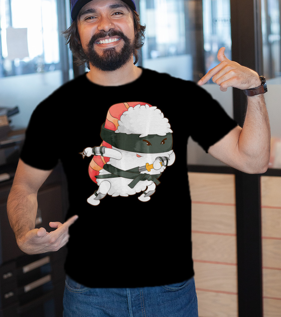 Funny Cute Sushi Ninja Maki Lover Japan T-Shirt
