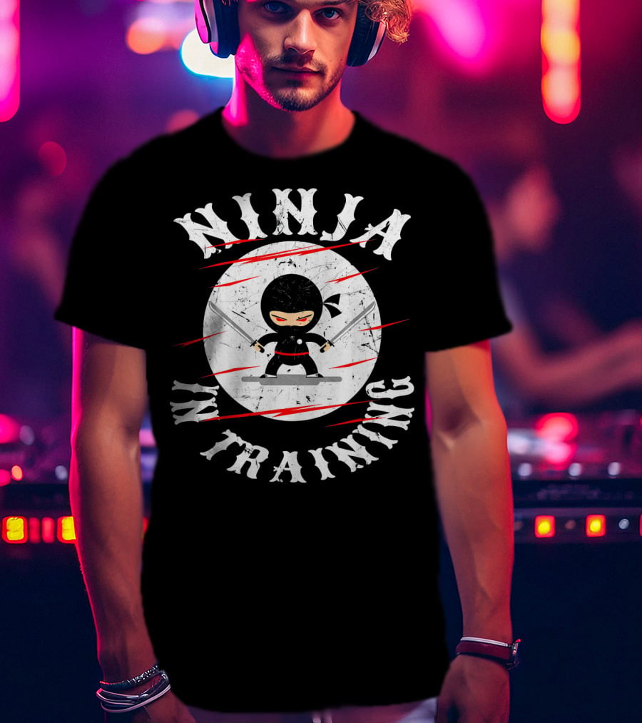Ninja In Training Distressed Children's T-Shirt