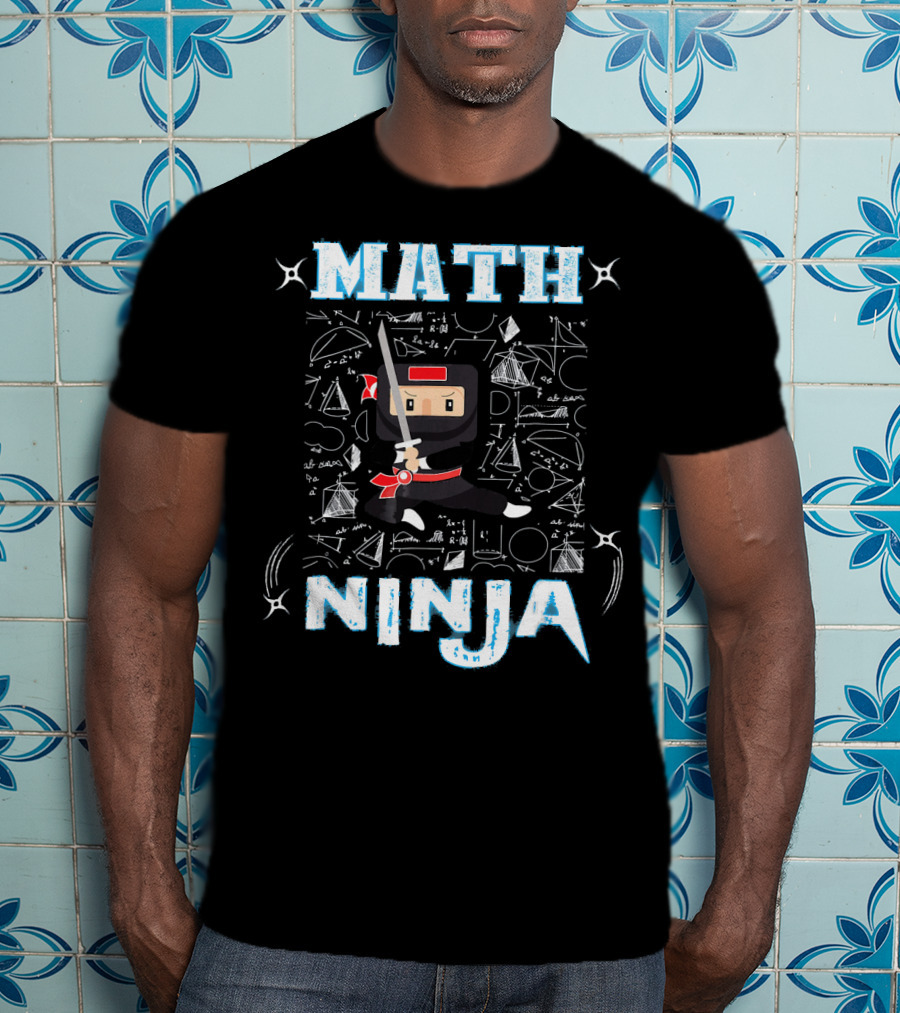 Math Ninja Geometric Cool Maths T-Shirt