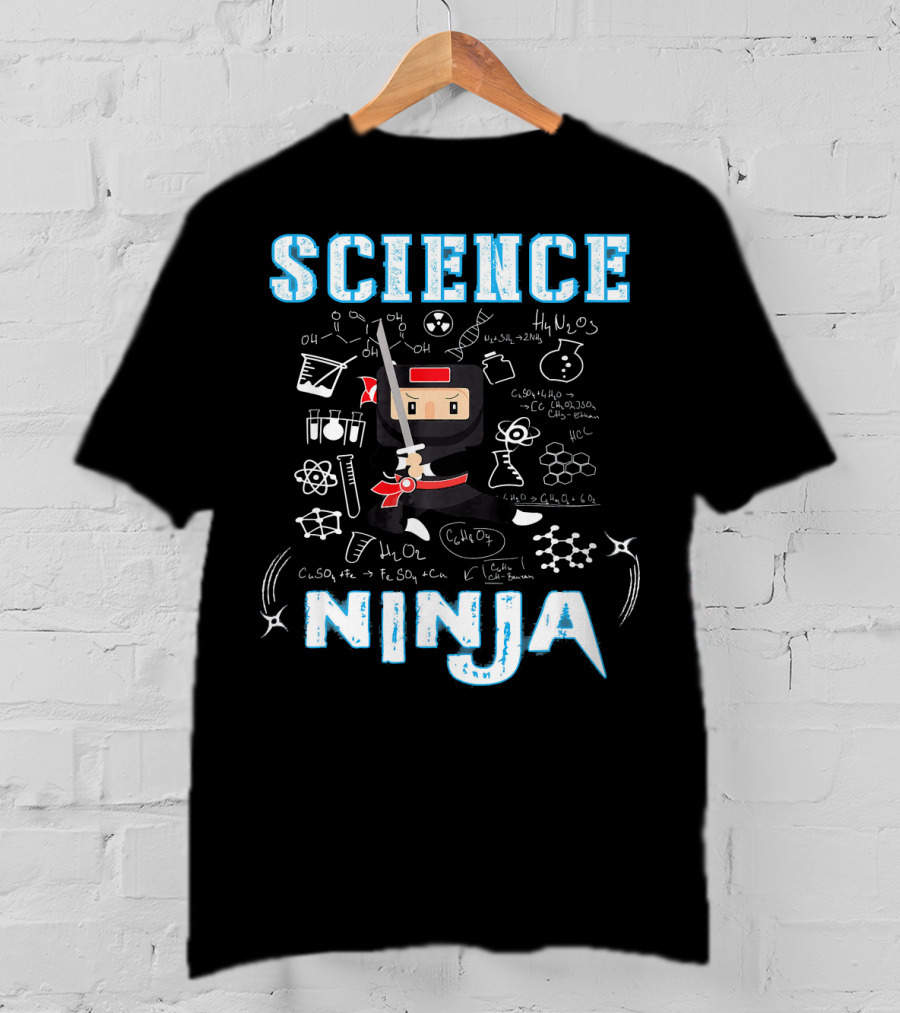 Science Ninja Chemistry Adventures Cool Science T-Shirt