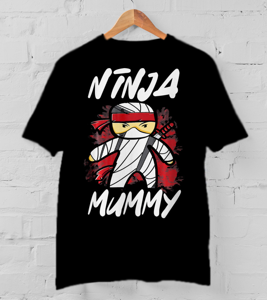Ninja Mummy Halloween Mummy Samurai Warrior T-Shirt
