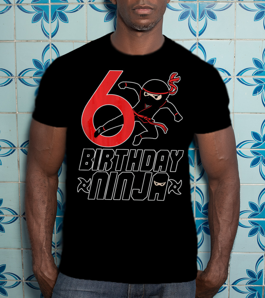 6 Birthday Ninja T-Shirt