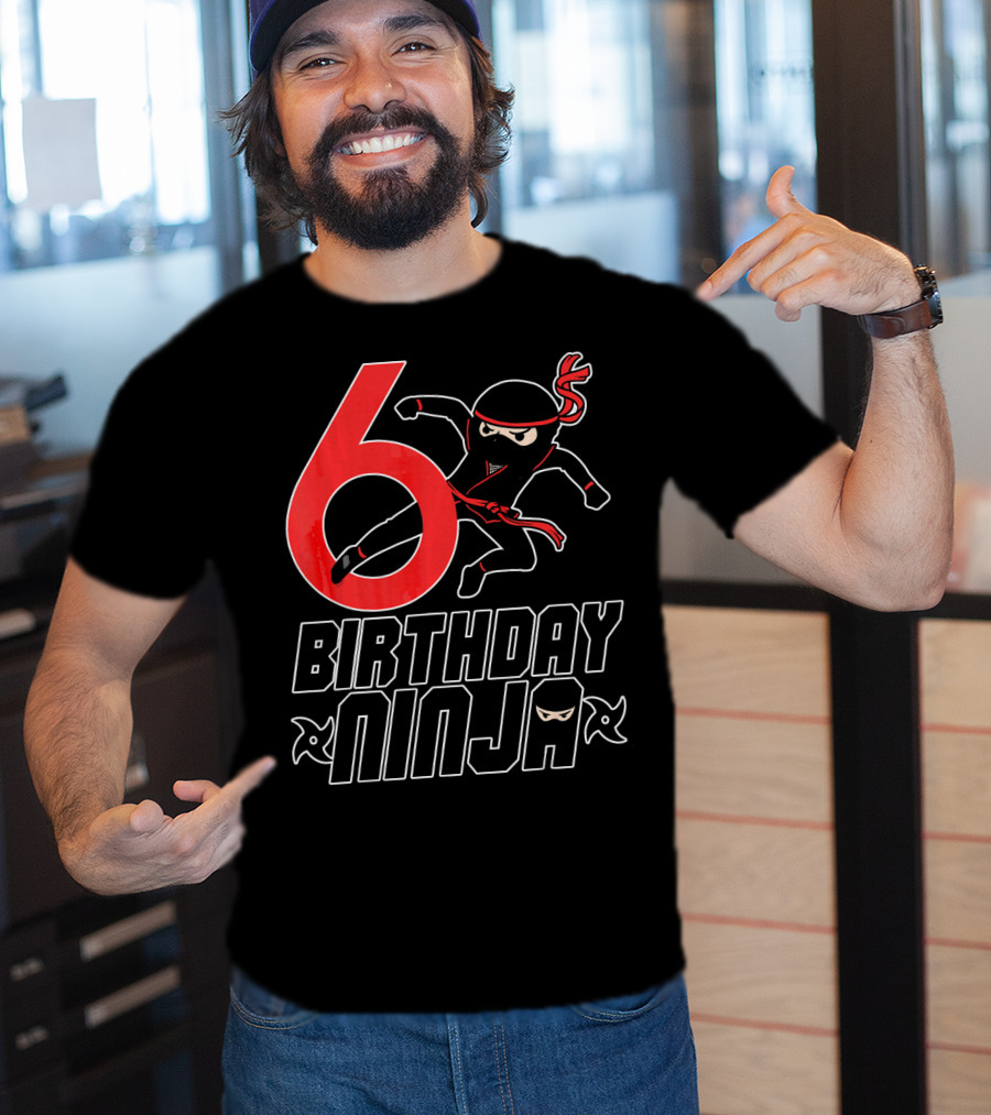 6 Birthday Ninja T-Shirt