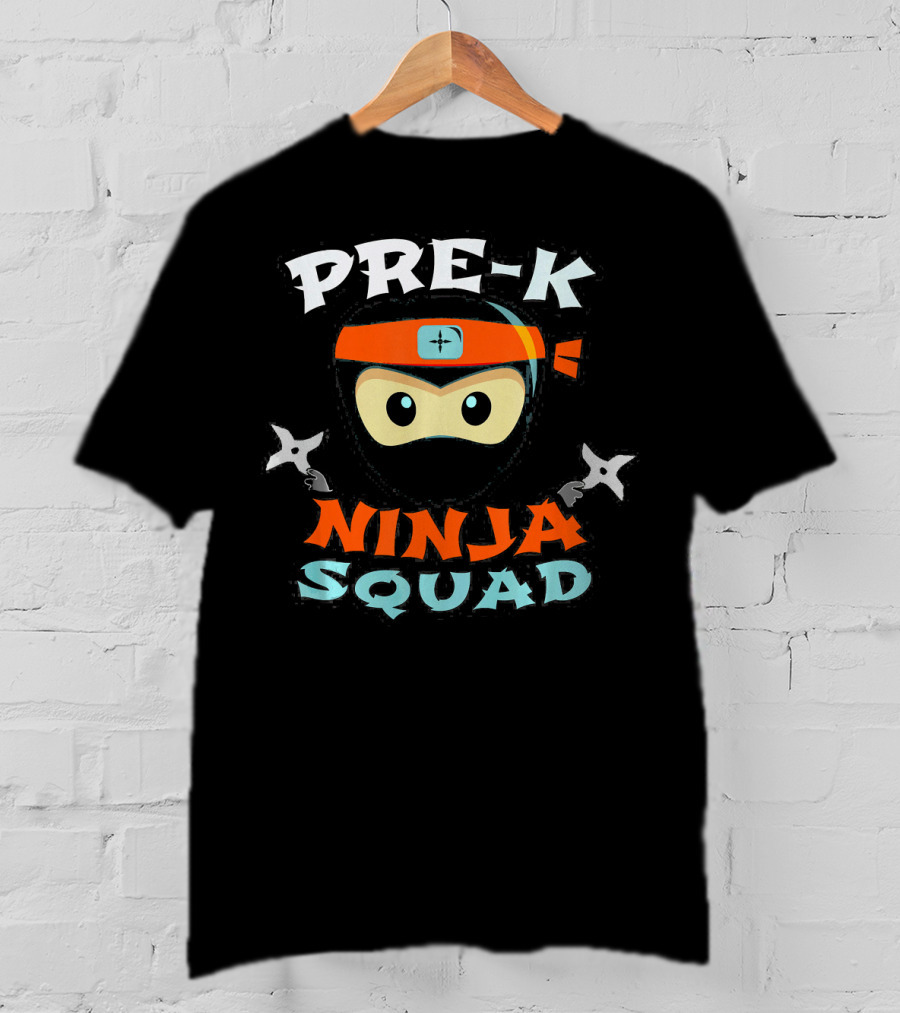 Pre-K Ninja Squad Back To School First Day T-Shirt