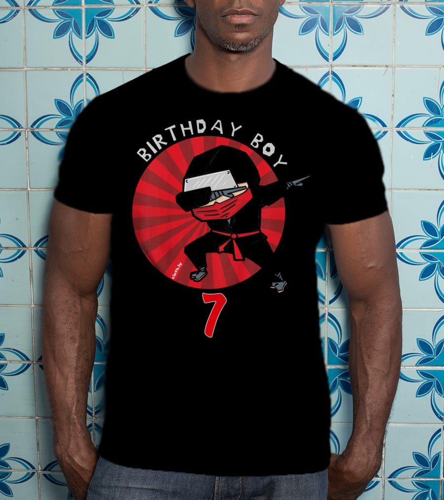 Birthday Boy 7 Ninja T-Shirt