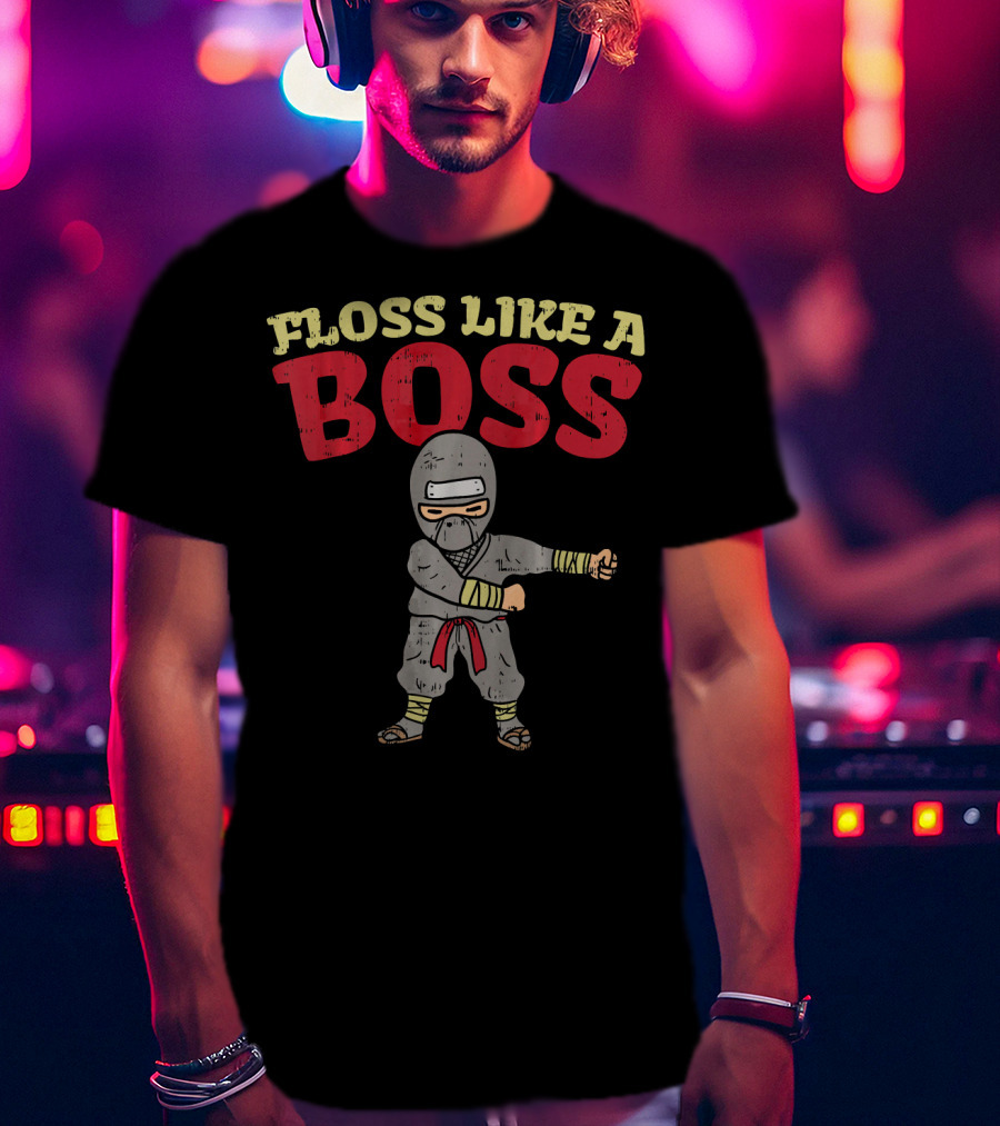 Floss Like A Boss Dance Ninja T-Shirt
