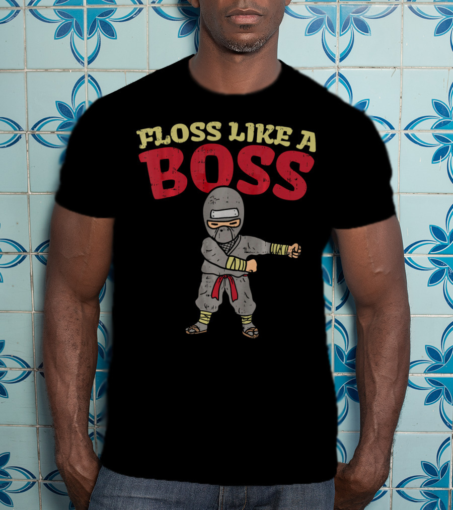 Floss Like A Boss Dance Ninja T-Shirt