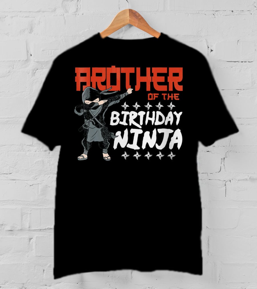 Brother Of The Birthday Ninja T-Shirt