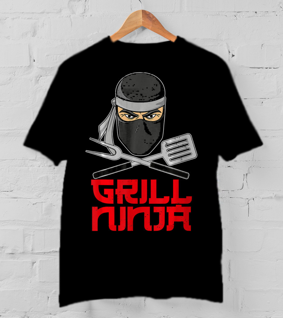 Grill Ninja Funny Barbeque Hibachi Cooking Gear T-Shirt