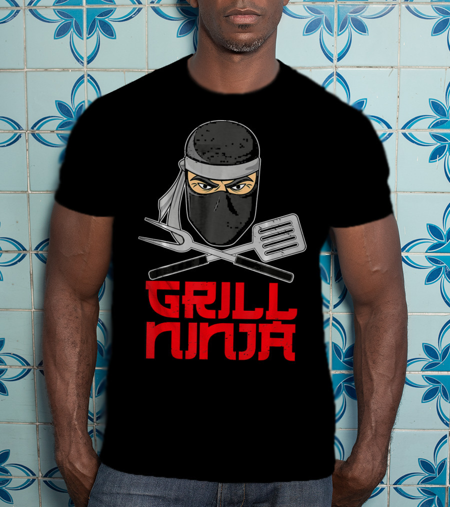 Grill Ninja Funny Barbeque Hibachi Cooking Gear T-Shirt