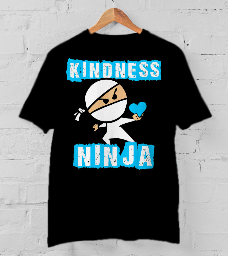 Kindness Ninja Heart-Driven Warrior T-Shirt