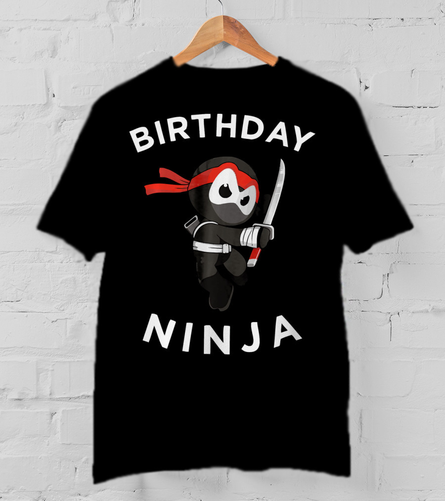 Birthday Ninja Martial Arts Warrior T-Shirt
