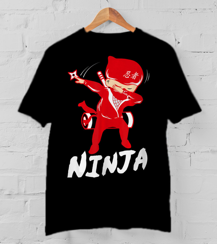 Ninja Dabbing Funny Martial Arts Star T-Shirt