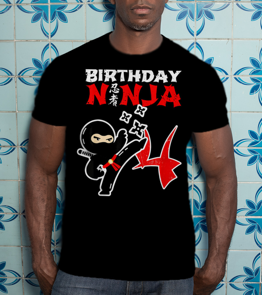 BIRTHDAY NINJA Party Supplies Kick Action T-Shirt