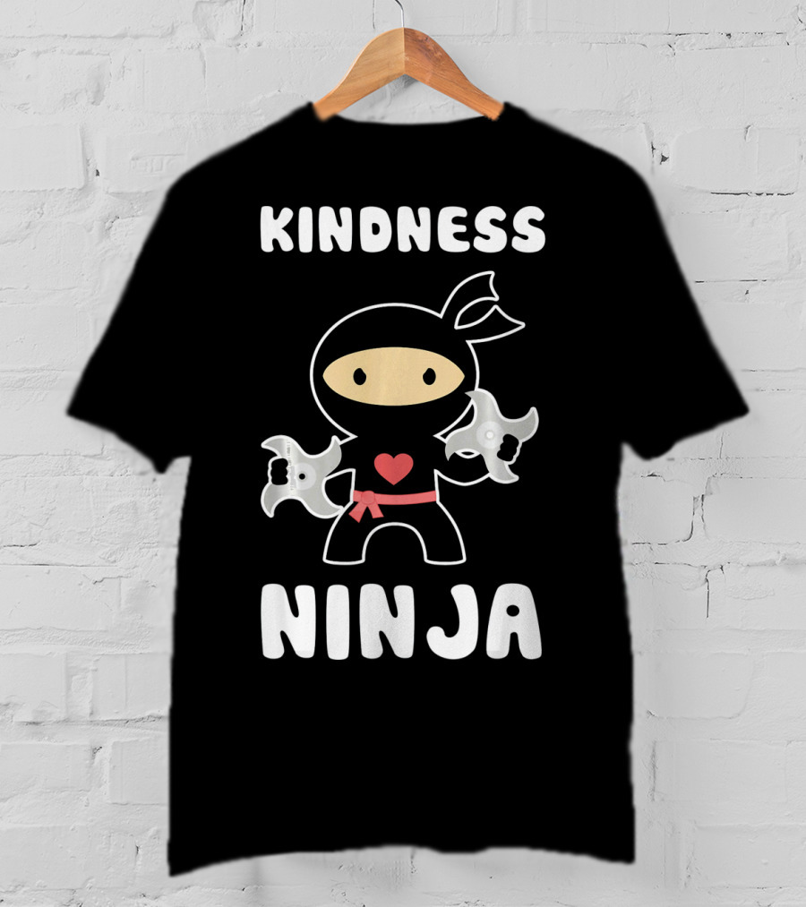 Kindness Ninja Anti Bullying Choose Kind Heart T-Shirt