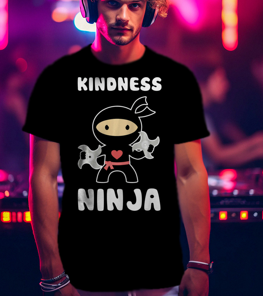 Kindness Ninja Anti Bullying Choose Kind Heart T-Shirt