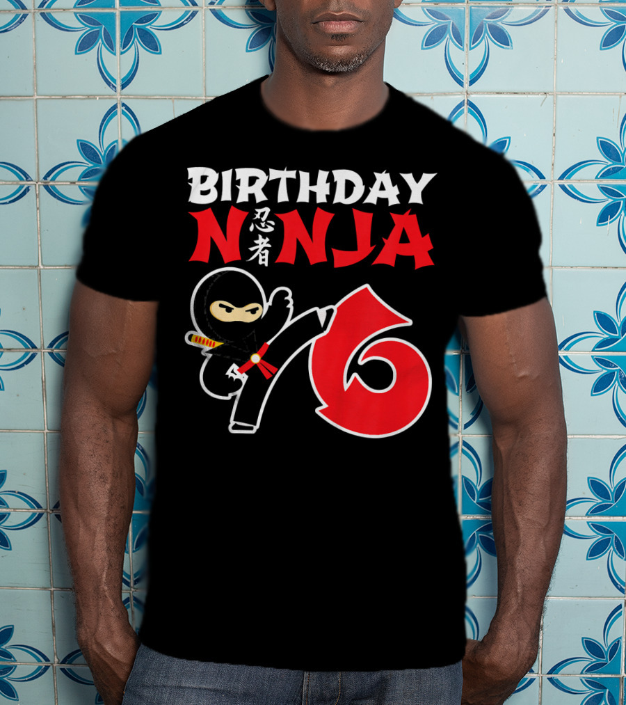 Birthday Ninja 6 Year Old T-Shirt