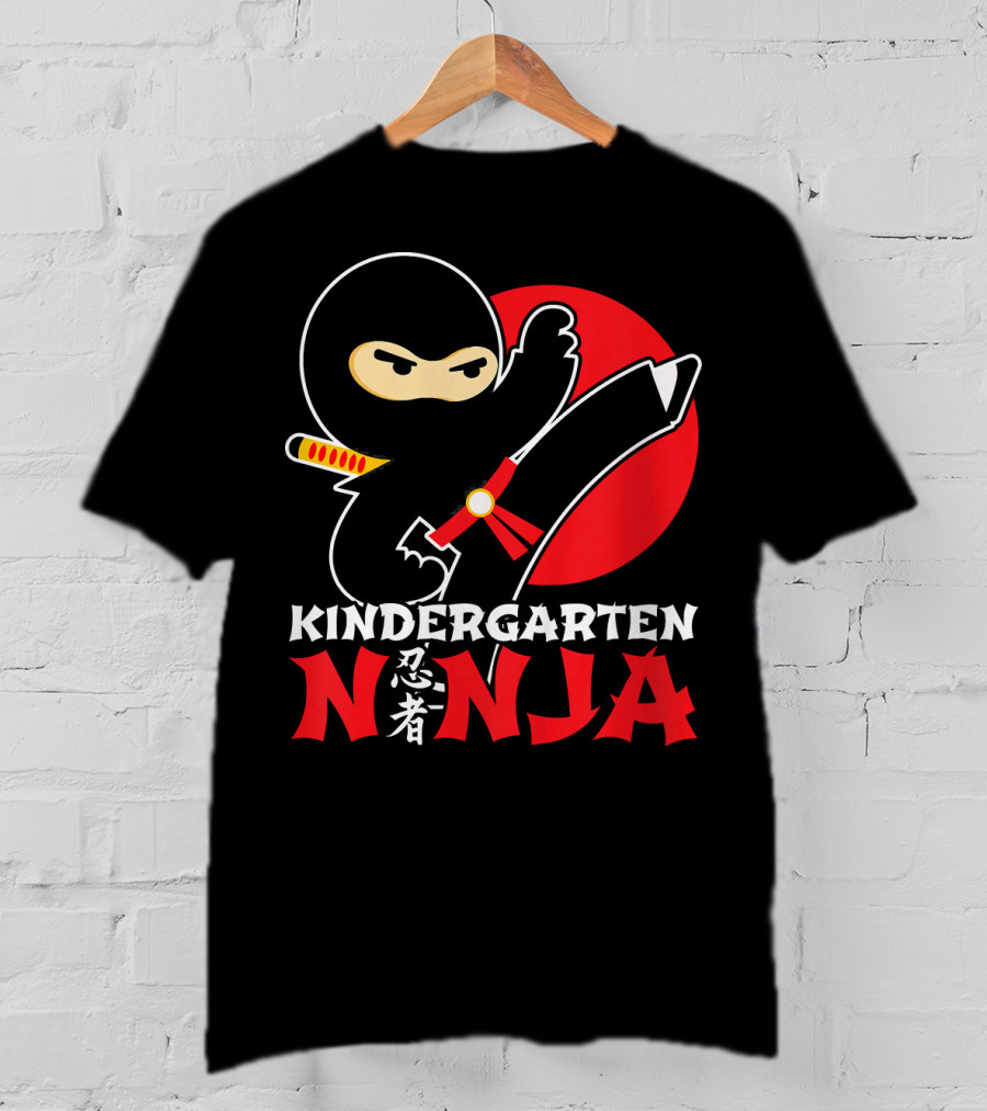Kindergarten Ninja First Day Of School T-Shirt