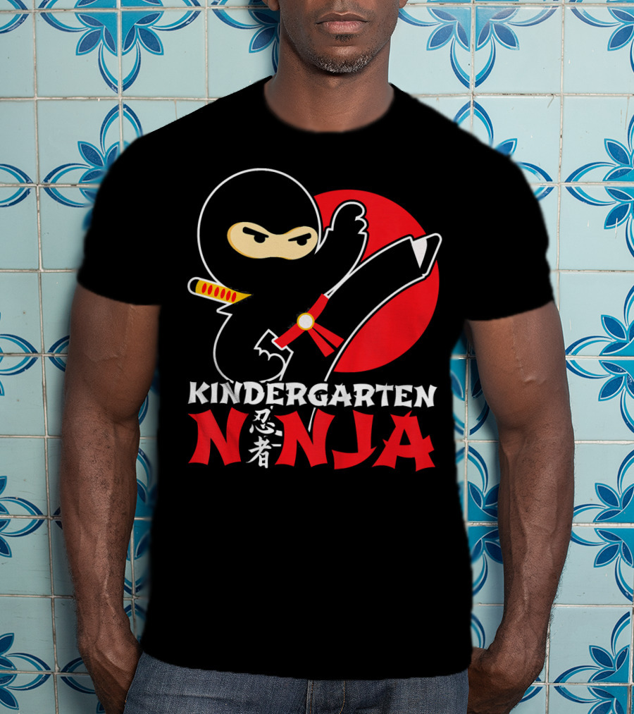 Kindergarten Ninja First Day Of School T-Shirt
