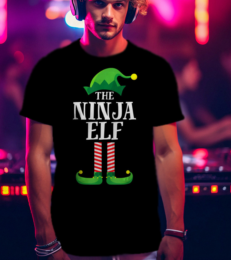 The Ninja Elf Christmas Family Matching Group T-Shirt
