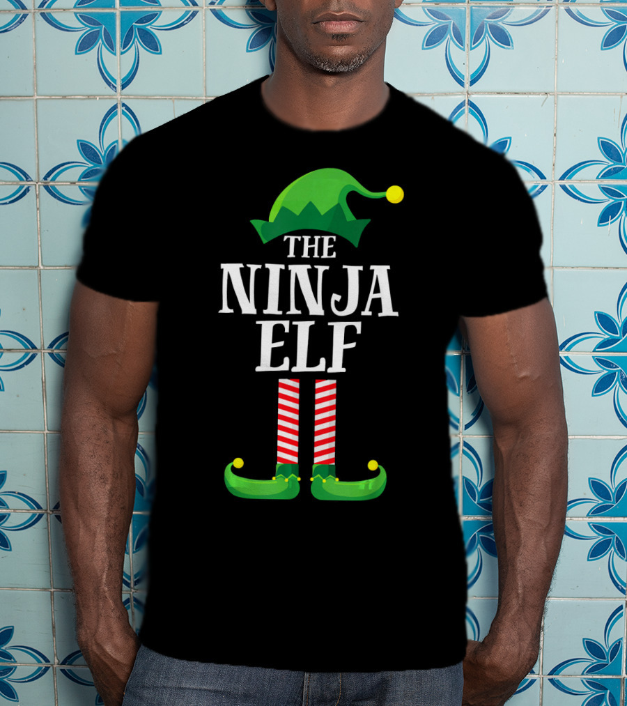 The Ninja Elf Christmas Family Matching Group T-Shirt
