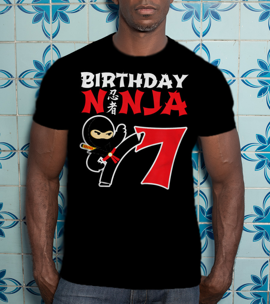 Birthday Ninja 7 Year Old T-Shirt