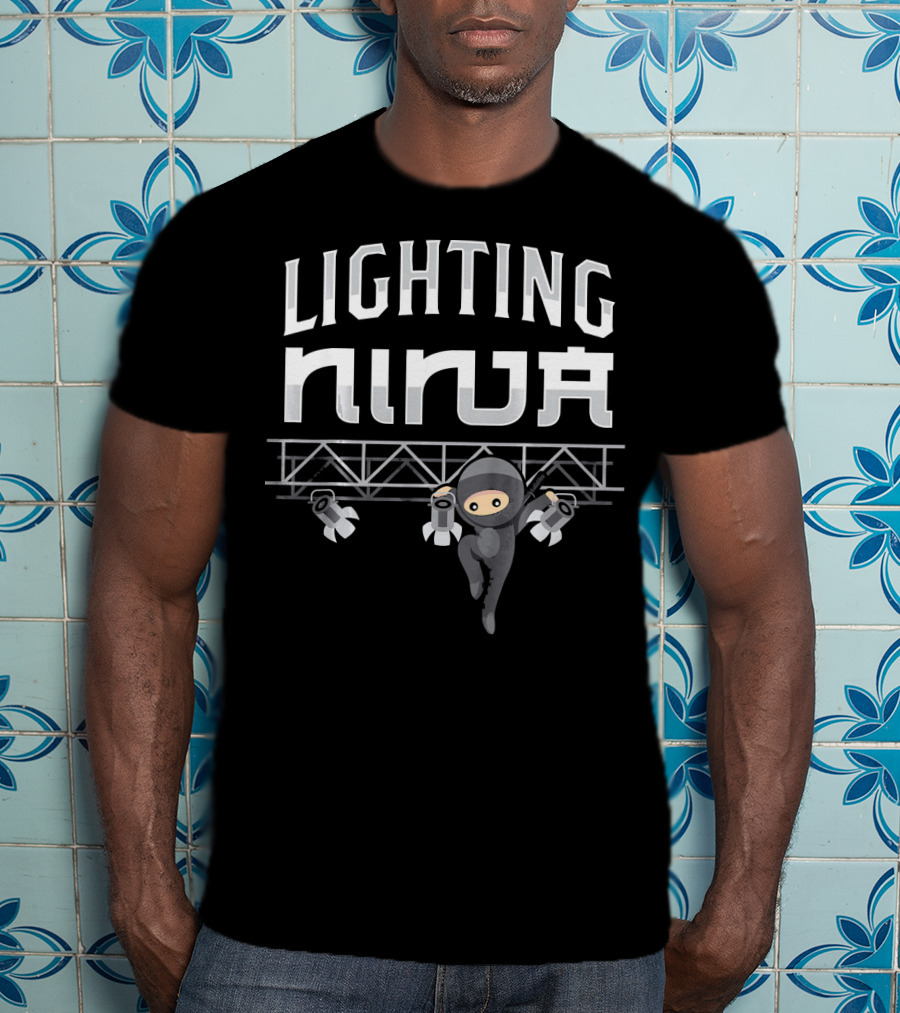 Lighting Ninja Electric Lights Technician T-Shirt