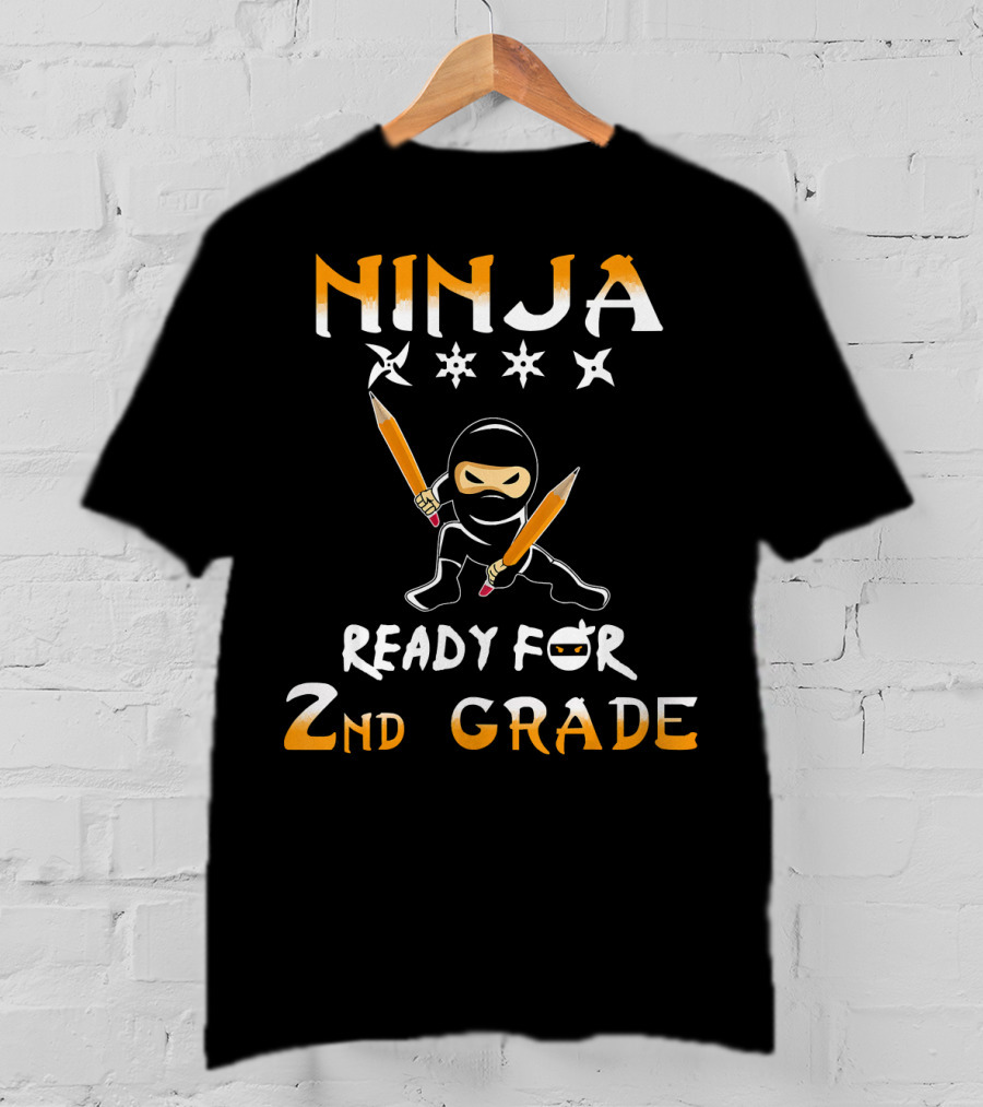 Ninja Ready For 2nd Grade Second Grade Team Back To School T-Shirt