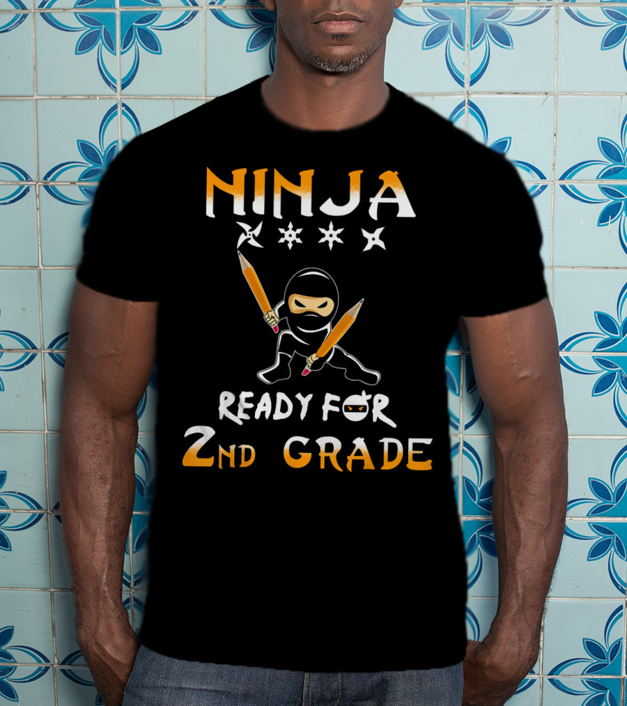 Ninja Ready For 2nd Grade Second Grade Team Back To School T-Shirt