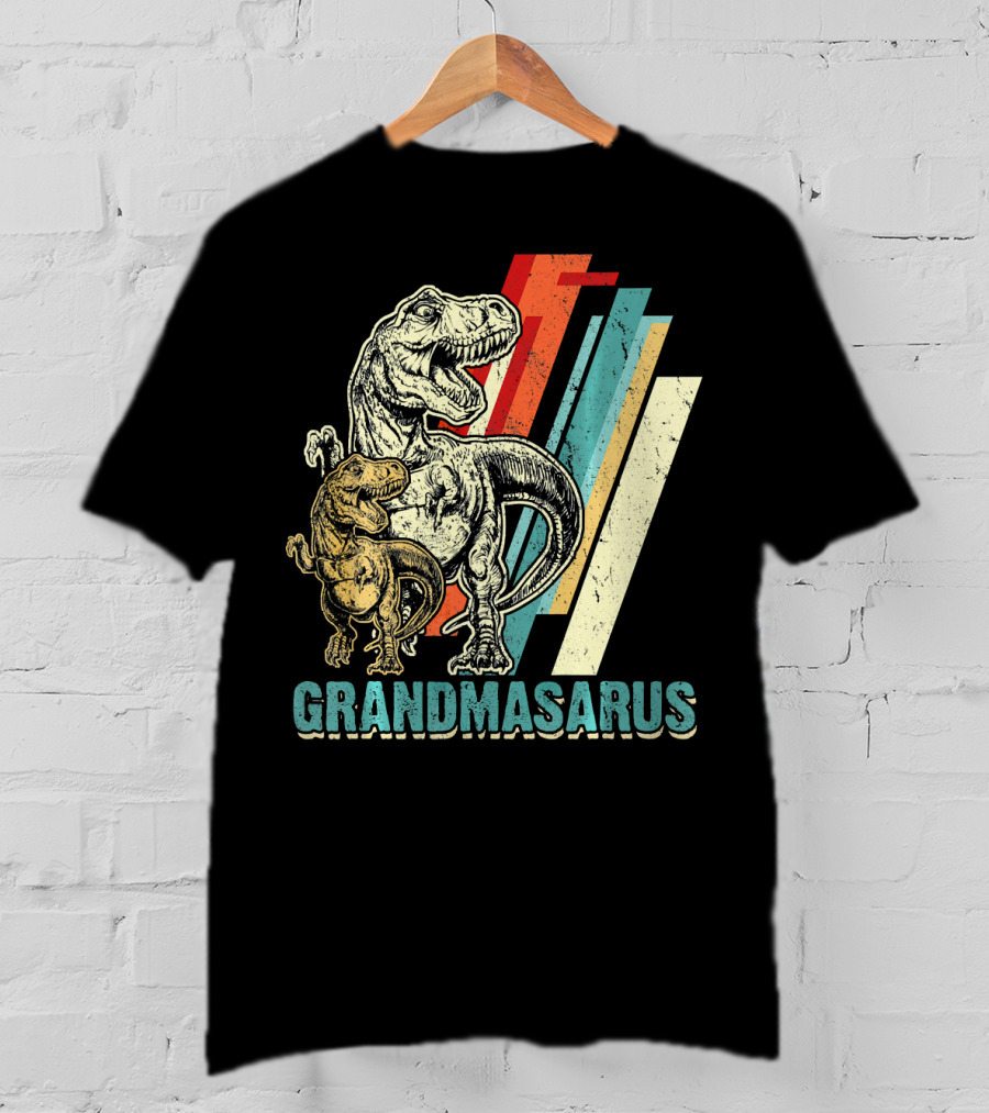 Grandmasaurus Retro Vintage Dinosaur Mother's Day T-Shirt