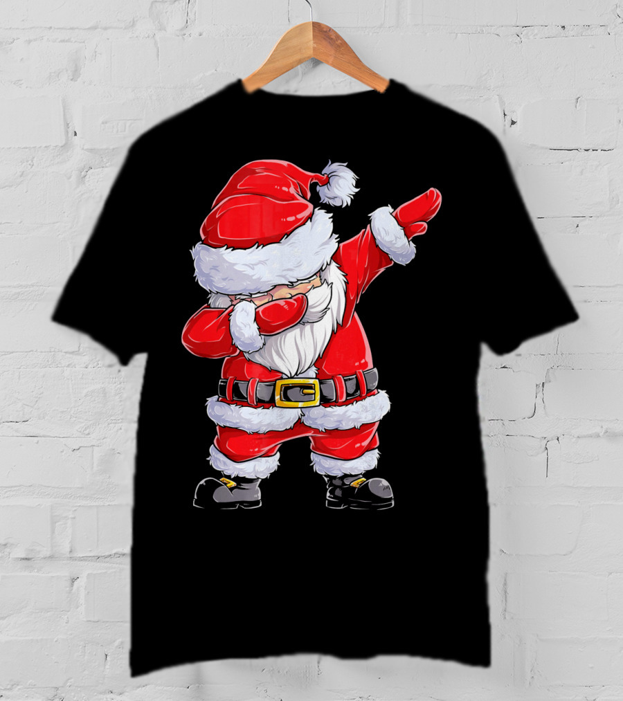 Dabbing Santa Claus Christmas Holiday Fun T-Shirt