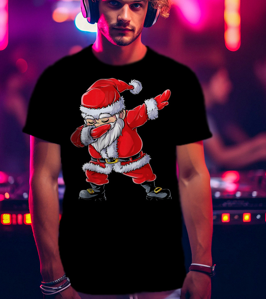 Christmas Santa Claus Dabbing T-Shirt