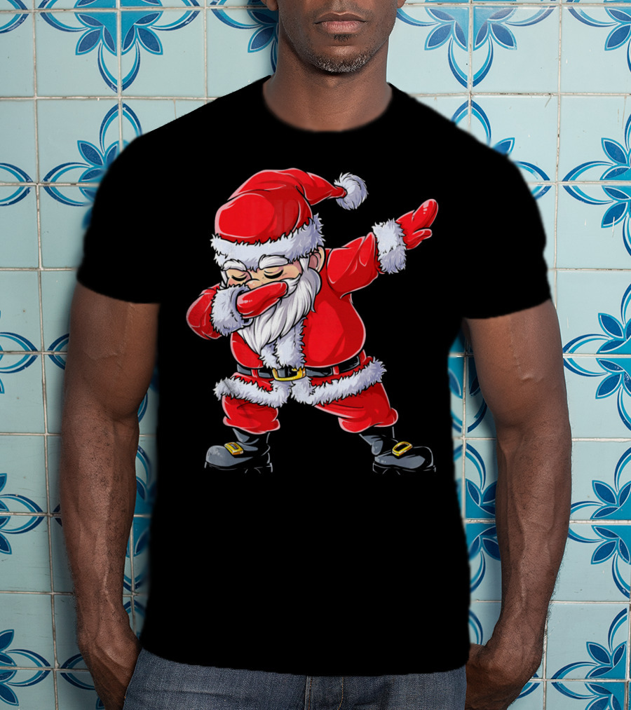 Christmas Santa Claus Dabbing T-Shirt