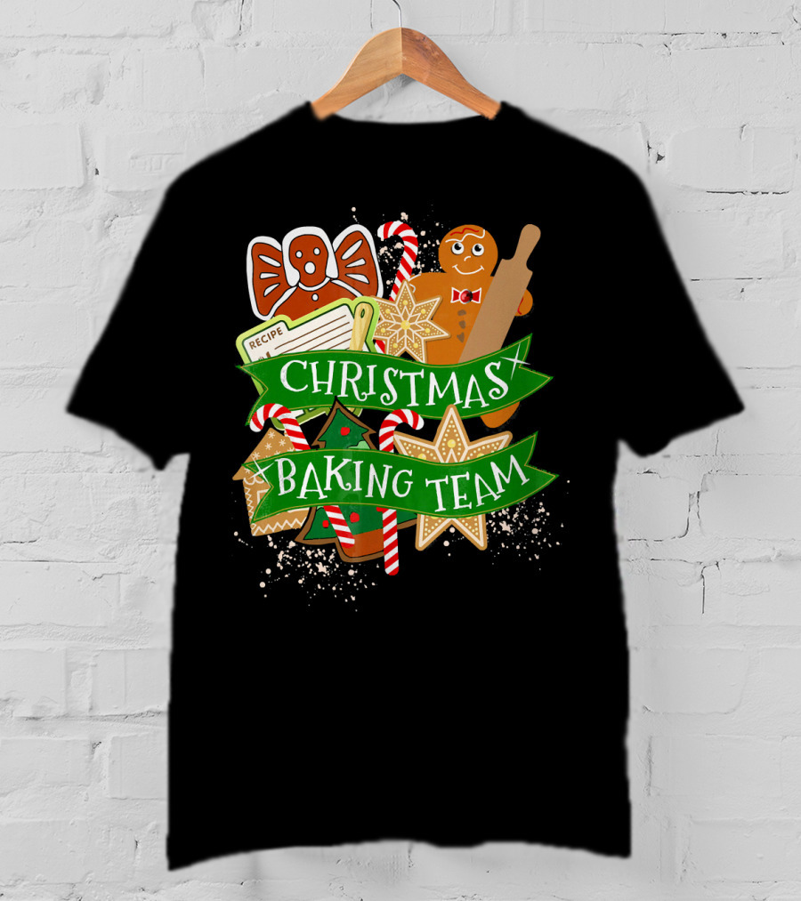 Christmas Baking Team Gingerbread Recipe Holiday Cook Gingerbread House Candy Canes T-Shirt