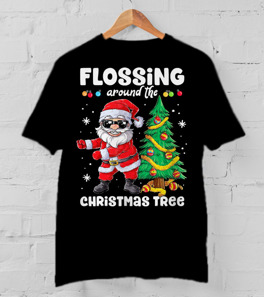 Flossing Around The Christmas Tree T-Shirt