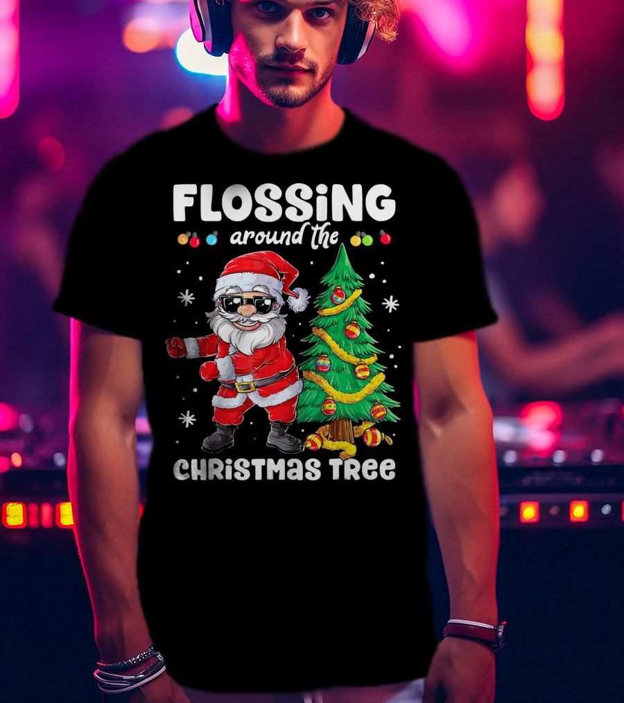 Flossing Around The Christmas Tree T-Shirt