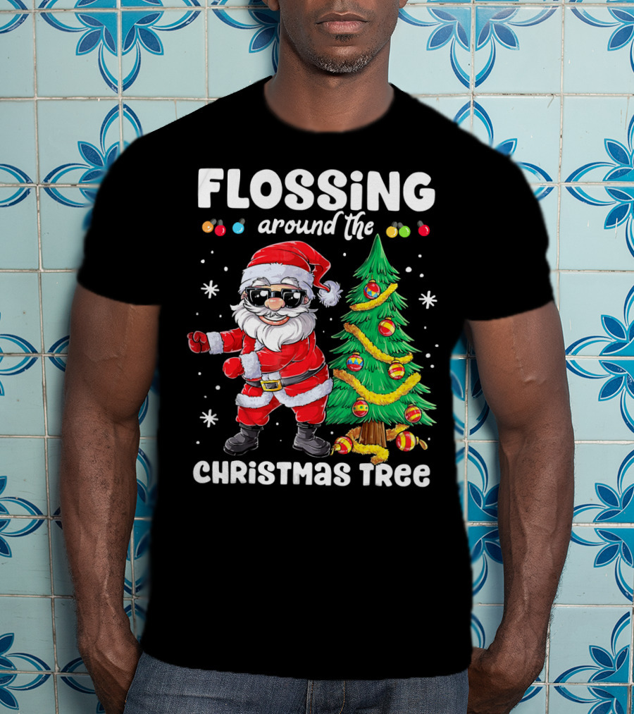 Flossing Around The Christmas Tree T-Shirt