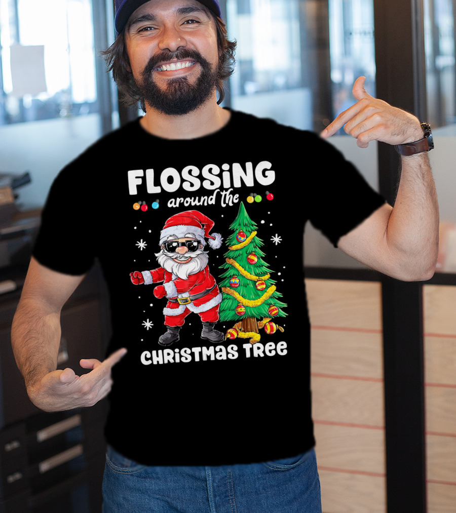 Flossing Around The Christmas Tree T-Shirt